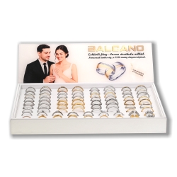 BALCANO / 256 db-os Nemesacél karikagyűrű és eljegyzési gyűrű kollekció installációval