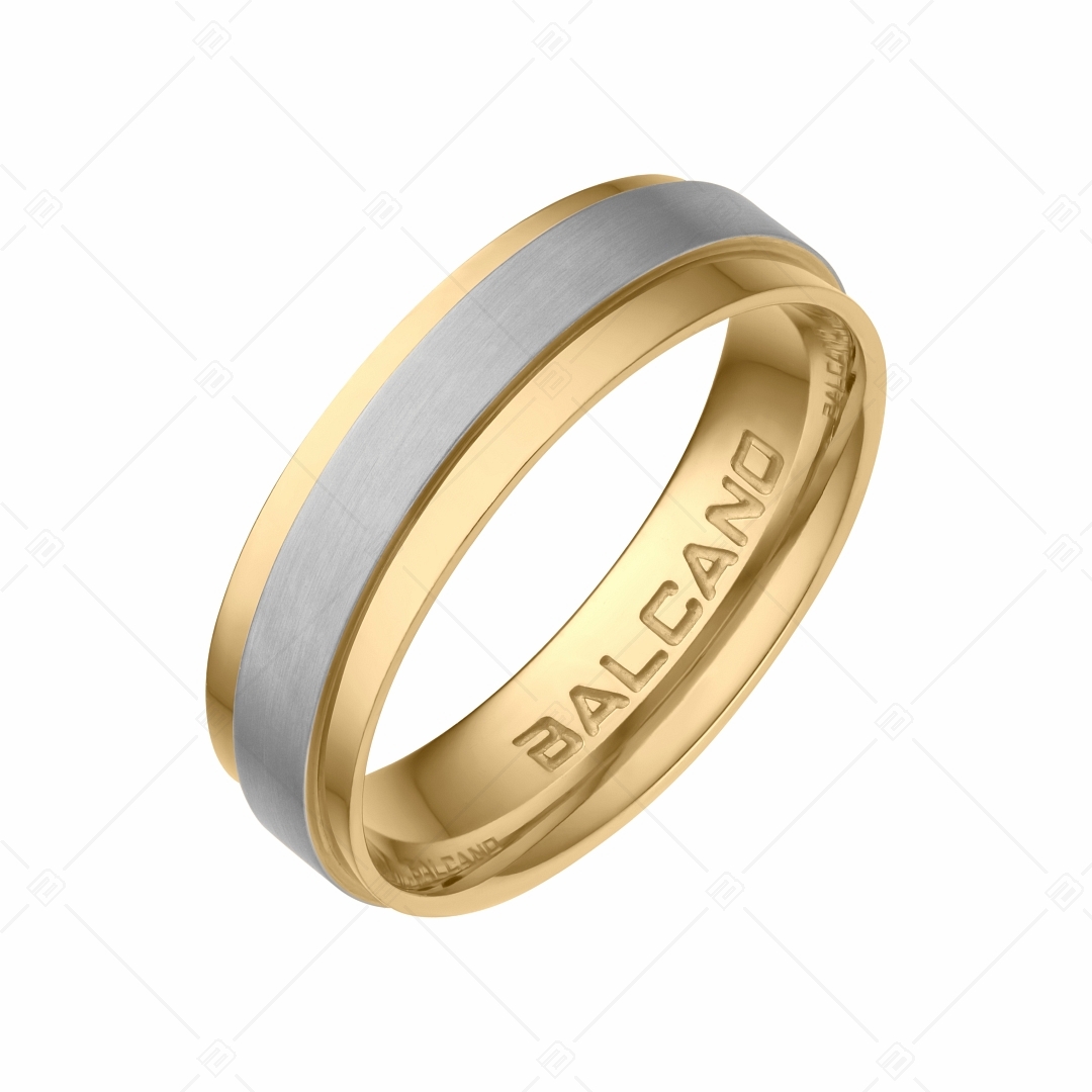 BALCANO - Cinto / Nemesacél karikagyűrű 18K arany bevonattal (030024ZY99)