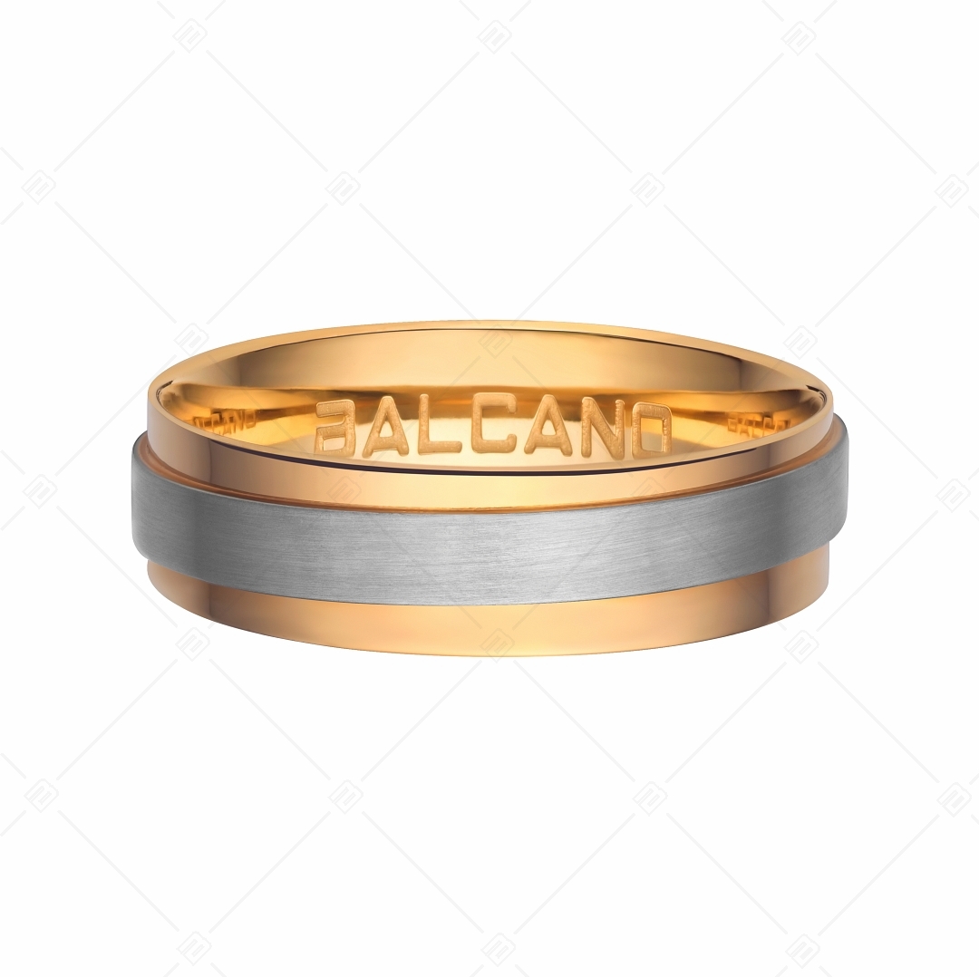 BALCANO - Cinto / Nemesacél karikagyűrű 18K rozé arany bevonattal (030025ZY99)