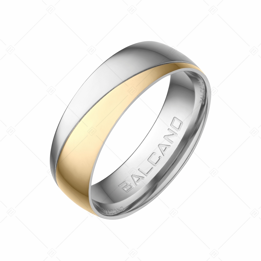 BALCANO - Regal / Nemesacél karikagyűrű 18K arany bevonattal (030029ZY99)