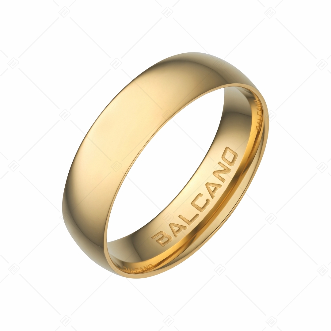 BALCANO - Solis / Nemesacél karikagyűrű 18K arany bevonattal (030034ZY99)