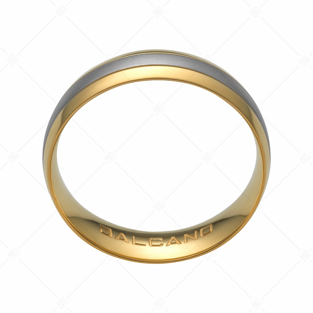 BALCANO - Elice / Nemesacél karikagyűrű 18K arany bevonattal (030038ZY99)