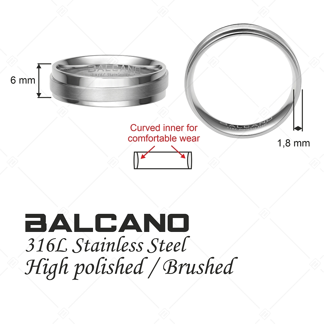 BALCANO - Palmer / Nemesacél karikagyűrű (030046ZY99)