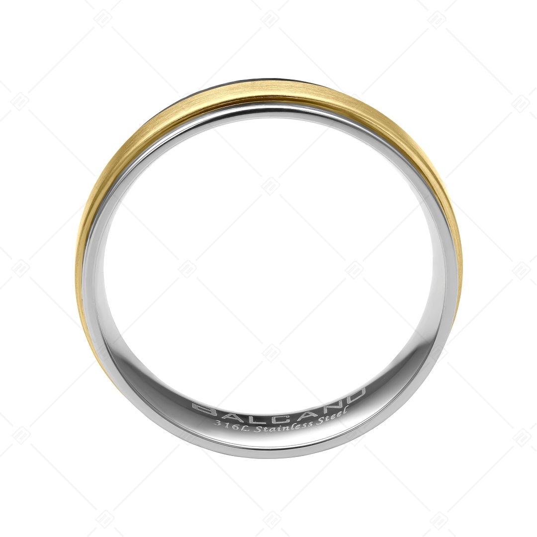 BALCANO - Palmer / Nemesacél karikagyűrű 18K arany bevonattal (030047ZY99)