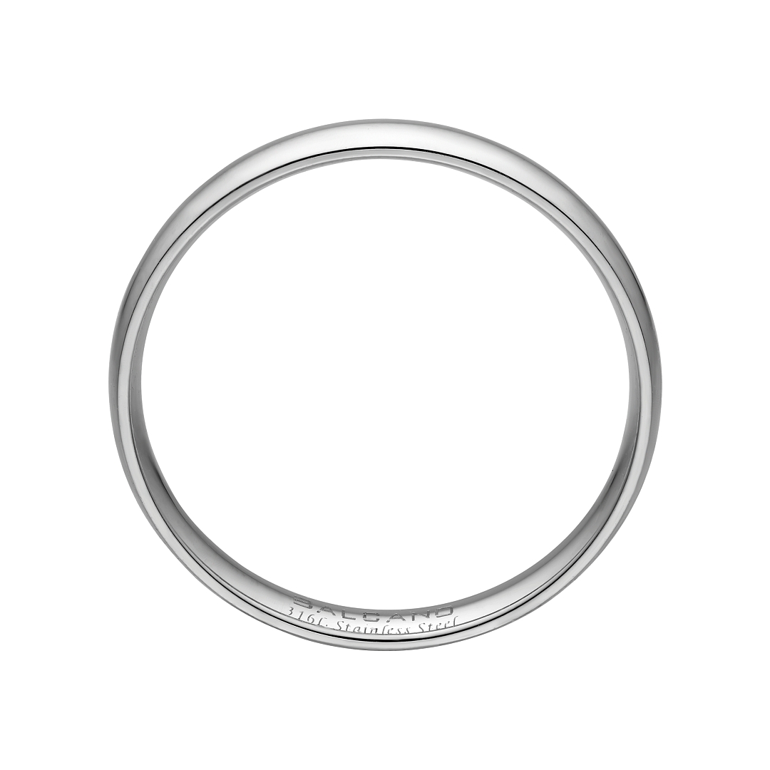 BALCANO -  / Nemesacél karikagyűrű 18K arany bevonattal (030048ZY99)