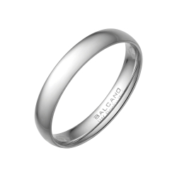 BALCANO -  / Nemesacél karikagyűrű 18K arany bevonattal