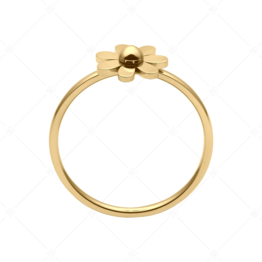 BALCANO - Daisy / Százszorszép alakú nemesacél gyűrű 18K arany bevonattal (041200BC88)