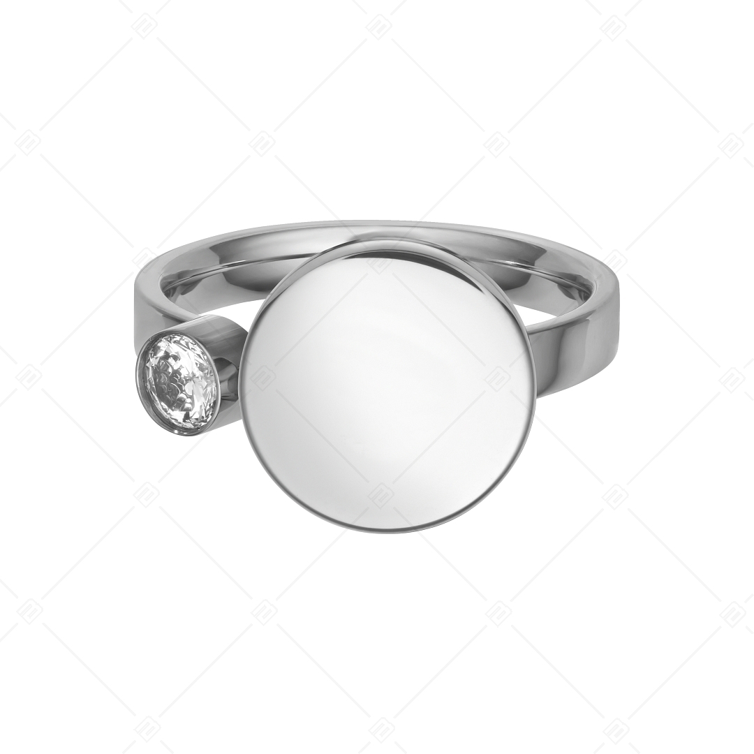 BALCANO - Mila / Gravírozható gyűrű, cirkónia drágakővel, magasfényű polírozással (041208BC97)