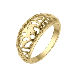 BALCANO - Lara / Gyűrű áttört nonfiguratív mintával, 18K arany bevonattal