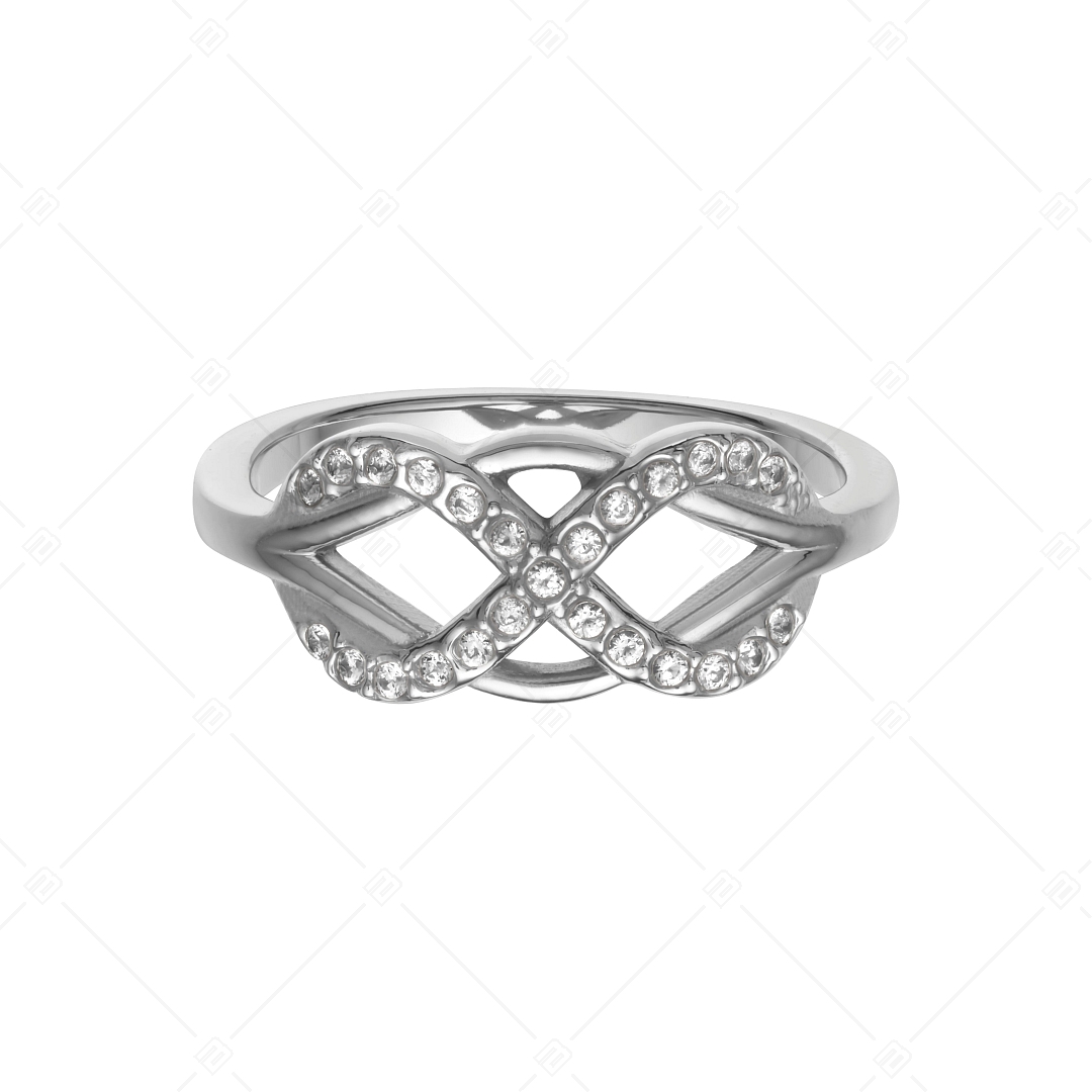 BALCANO - Infinity Gem / Végtelen szimbólumos gyűrű, cikróniával, magasfényű polírozással (041215BC97)