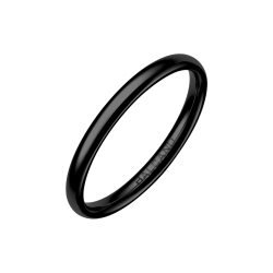 BALCANO - Simply / Vékony karikagyűrű, fekete PVD bevonattal
