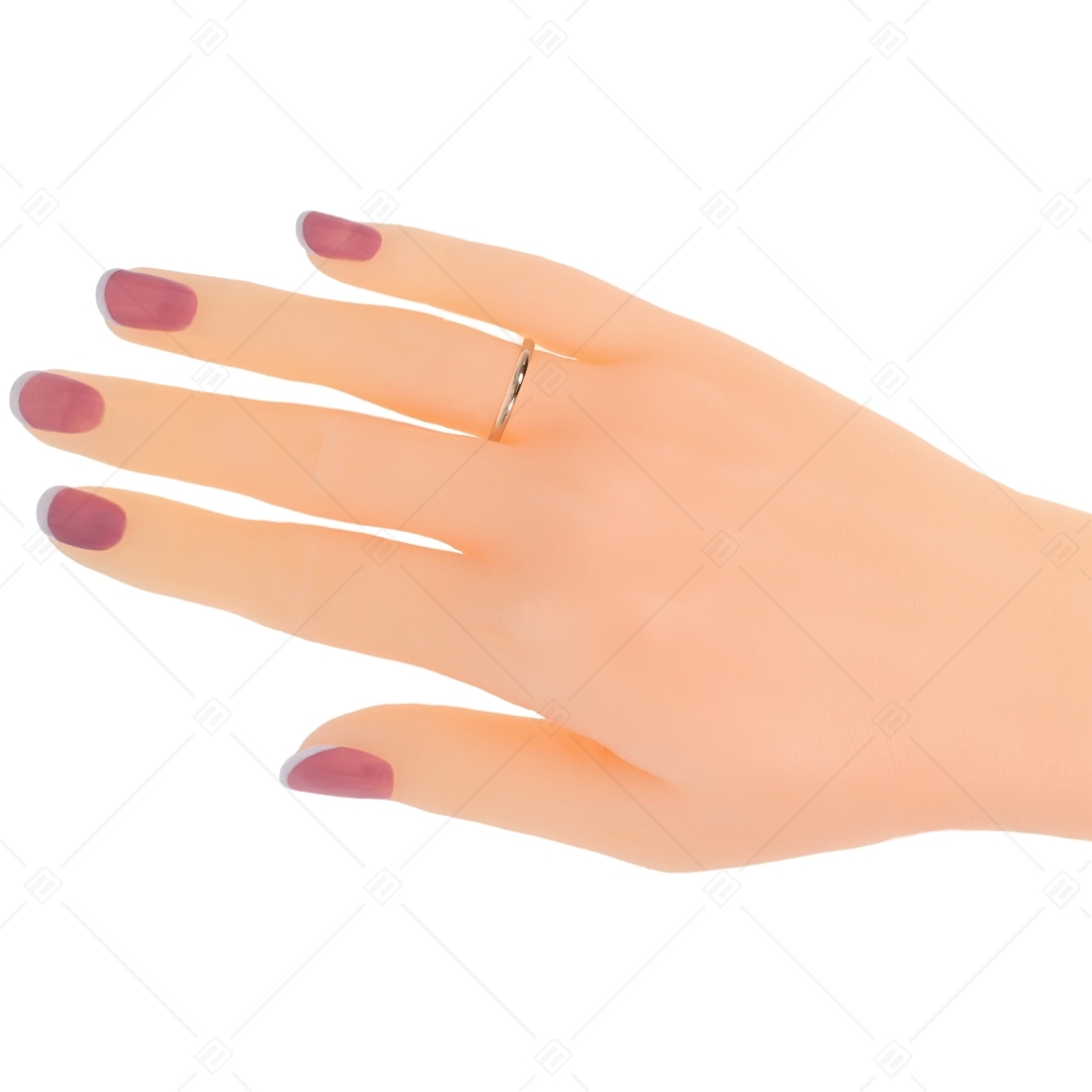 BALCANO - Simply / Vékony karikagyűrű, 18K rozé arany bevonattal (041222BC96)