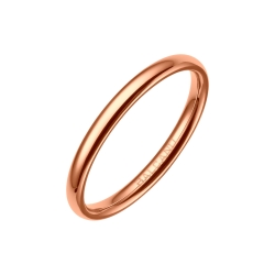 BALCANO - Simply / Vékony karikagyűrű, 18K rozé arany bevonattal