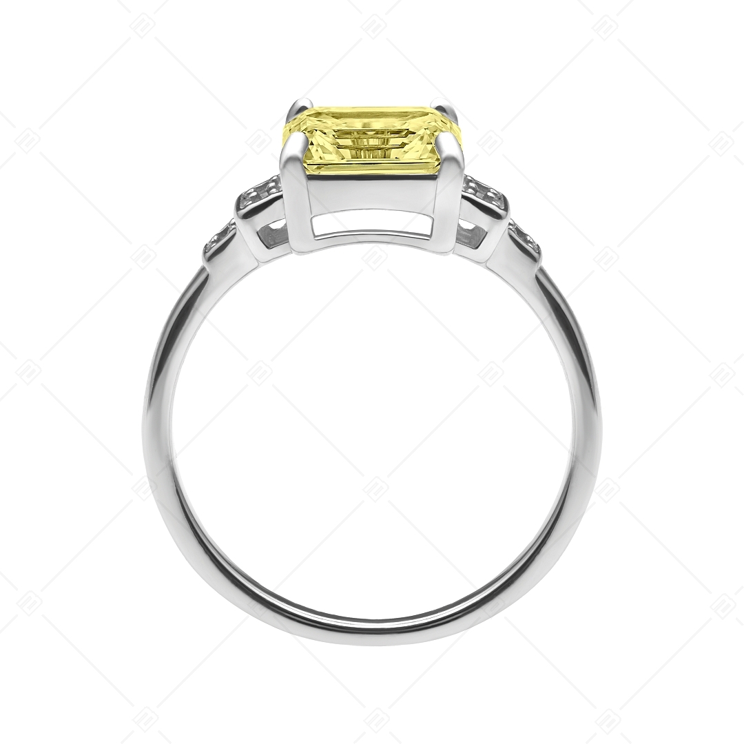 BALCANO - Esmeralda / Feltünő cirkónia drágaköves gyűrű, magasfényű polírozással (041230BC55)