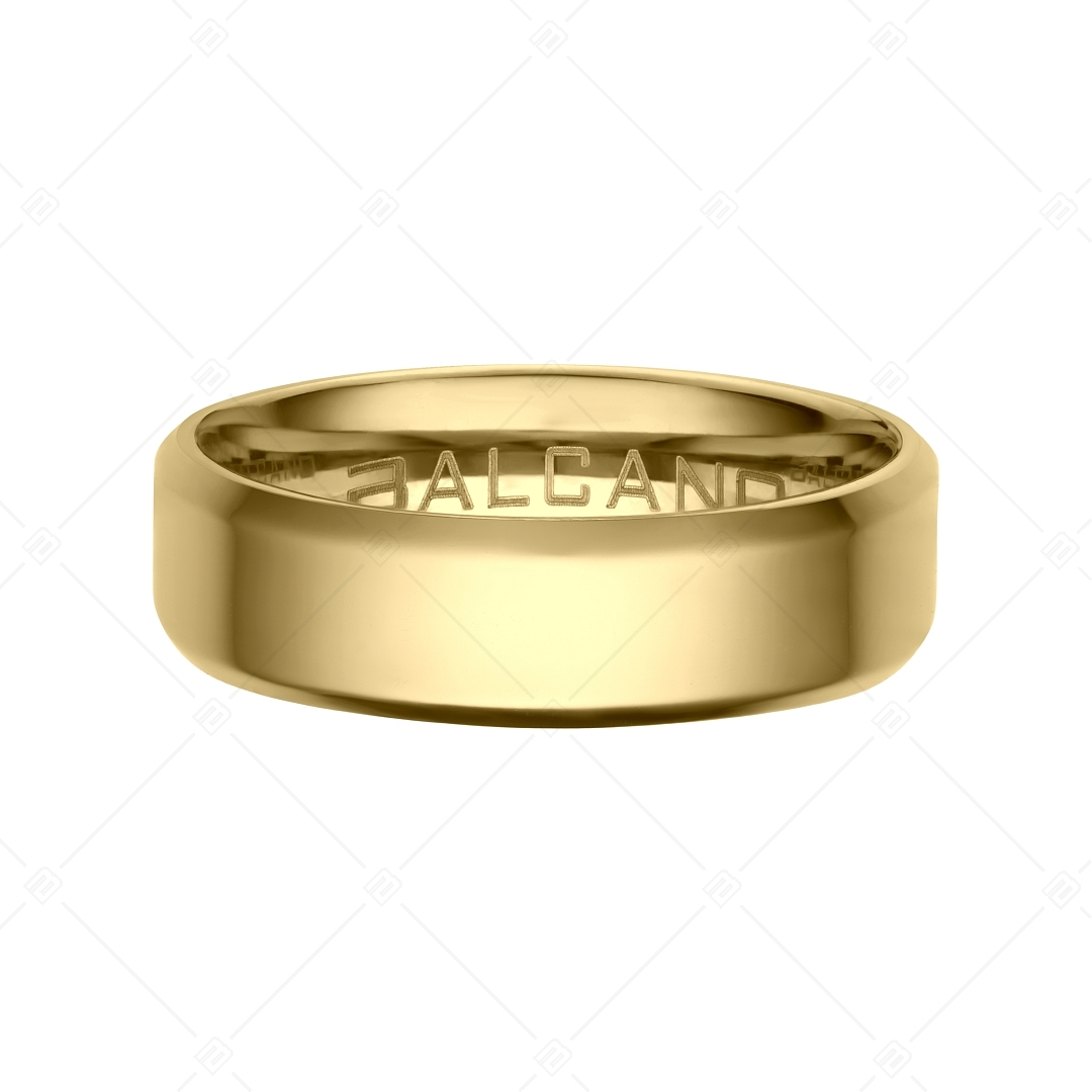 BALCANO - Frankie / Gravírozható nemesacél gyűrű 18K arany bevonattal (042100BL88)