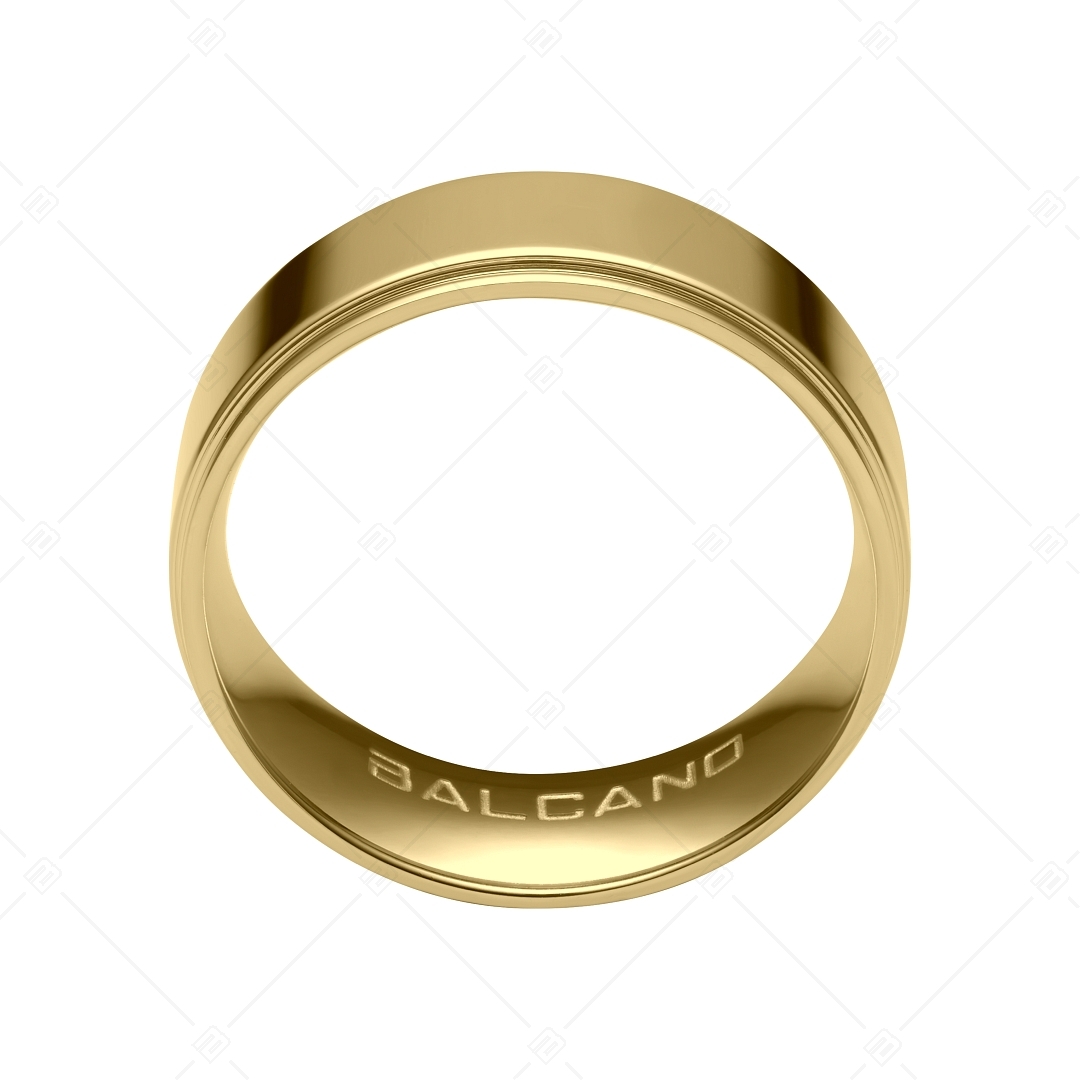 BALCANO - Arena / Gravírozható nemesacél gyűrű 18K arany bevonattal (042102BL88)
