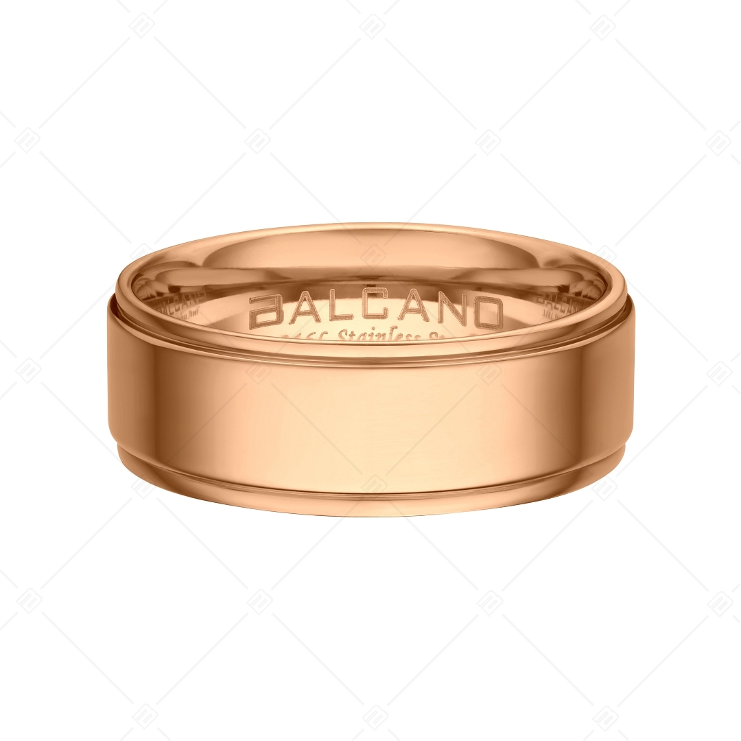 BALCANO - Arena / Gravírozható nemesacél gyűrű 18K rozé arany bevonattal (042102BL96)