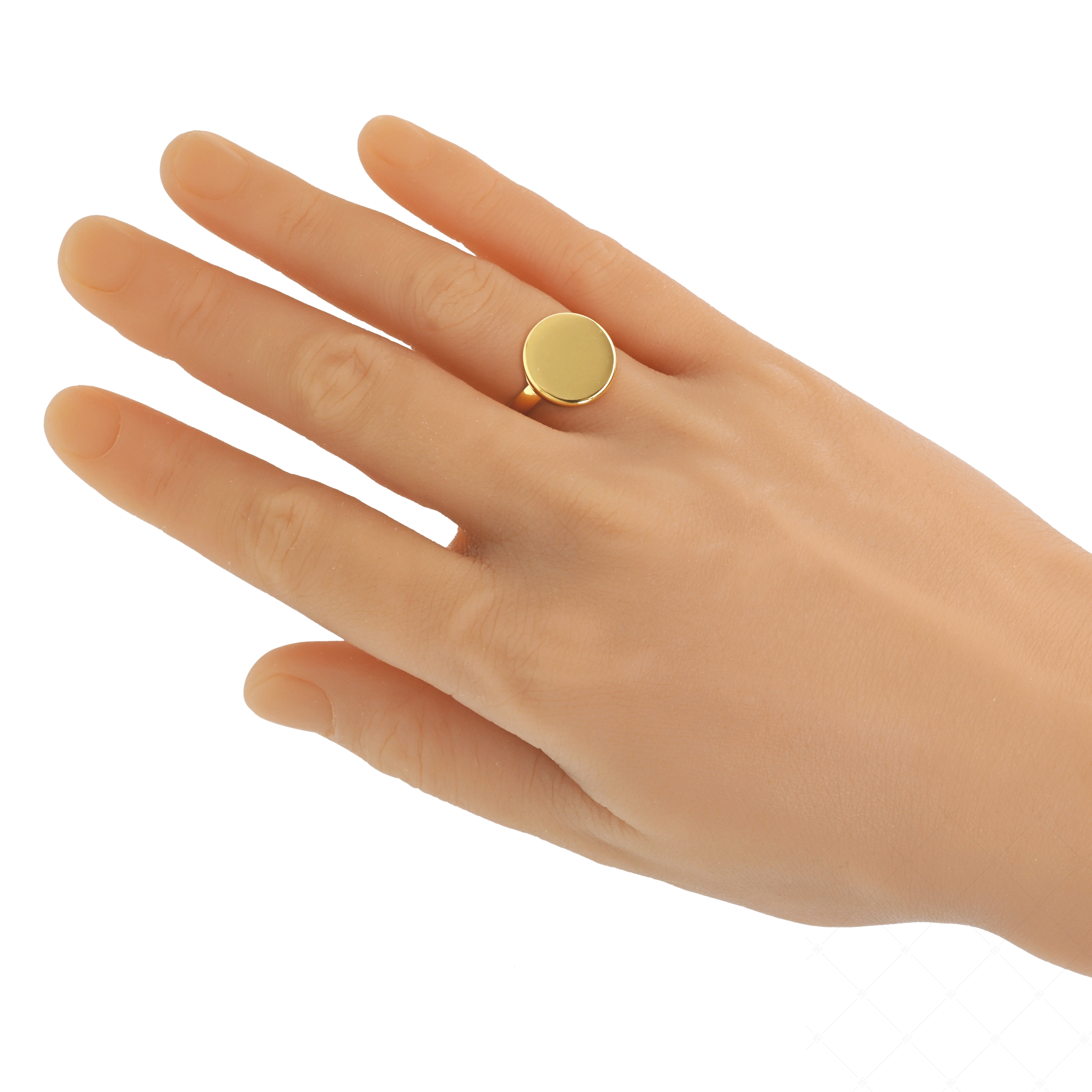 BALCANO - Bottone / Gravírozható nemesacél gombfej gyűrű 18K arany bevonattal (042103BL88)