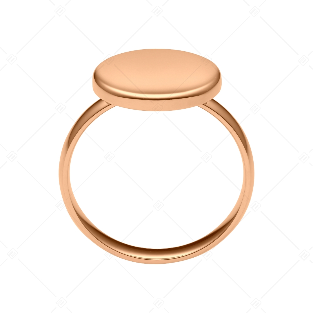 BALCANO - Bottone / Gravírozható nemesacél gombfej gyűrű 18K rozé arany bevonattal (042103BL96)