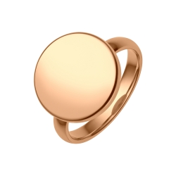 BALCANO - Bottone / Gravírozható nemesacél gombfej gyűrű 18K rozé arany bevonattal