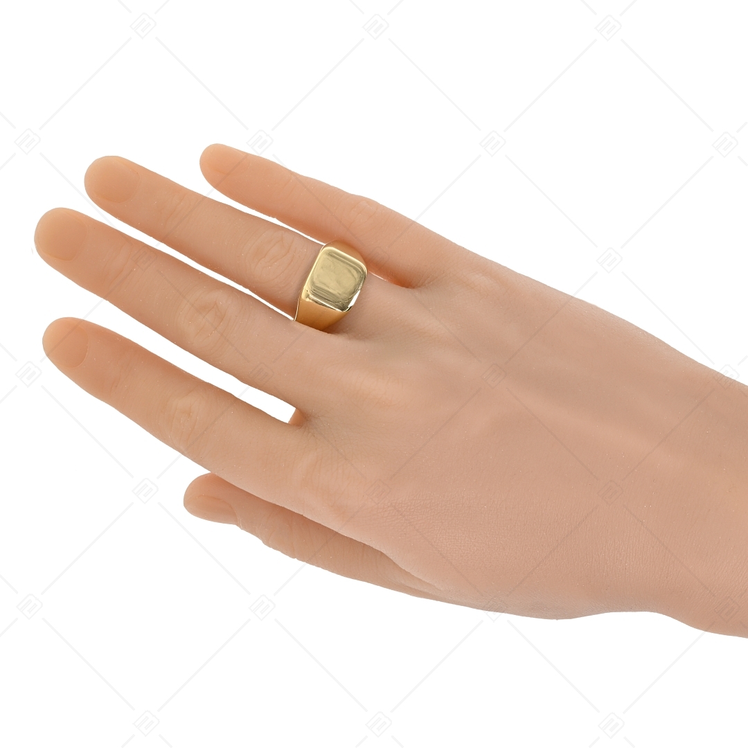 BALCANO - Larry / Gravírozható pecsétgyűrű, 18K arany bevonattal (042104BL88)