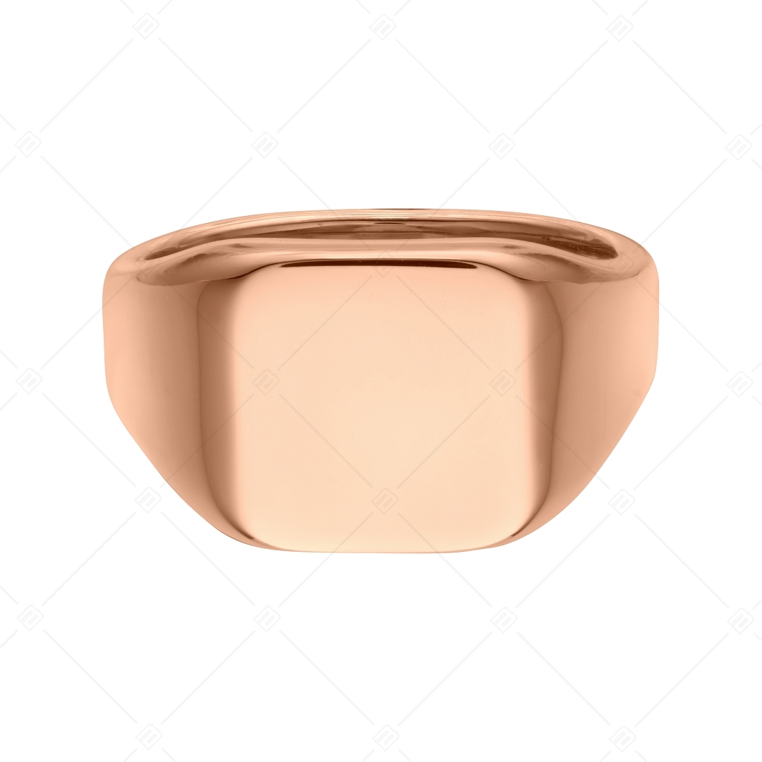 BALCANO - Larry / Gravírozható pecsétgyűrű, 18K rozé arany bevonattal (042104BL96)