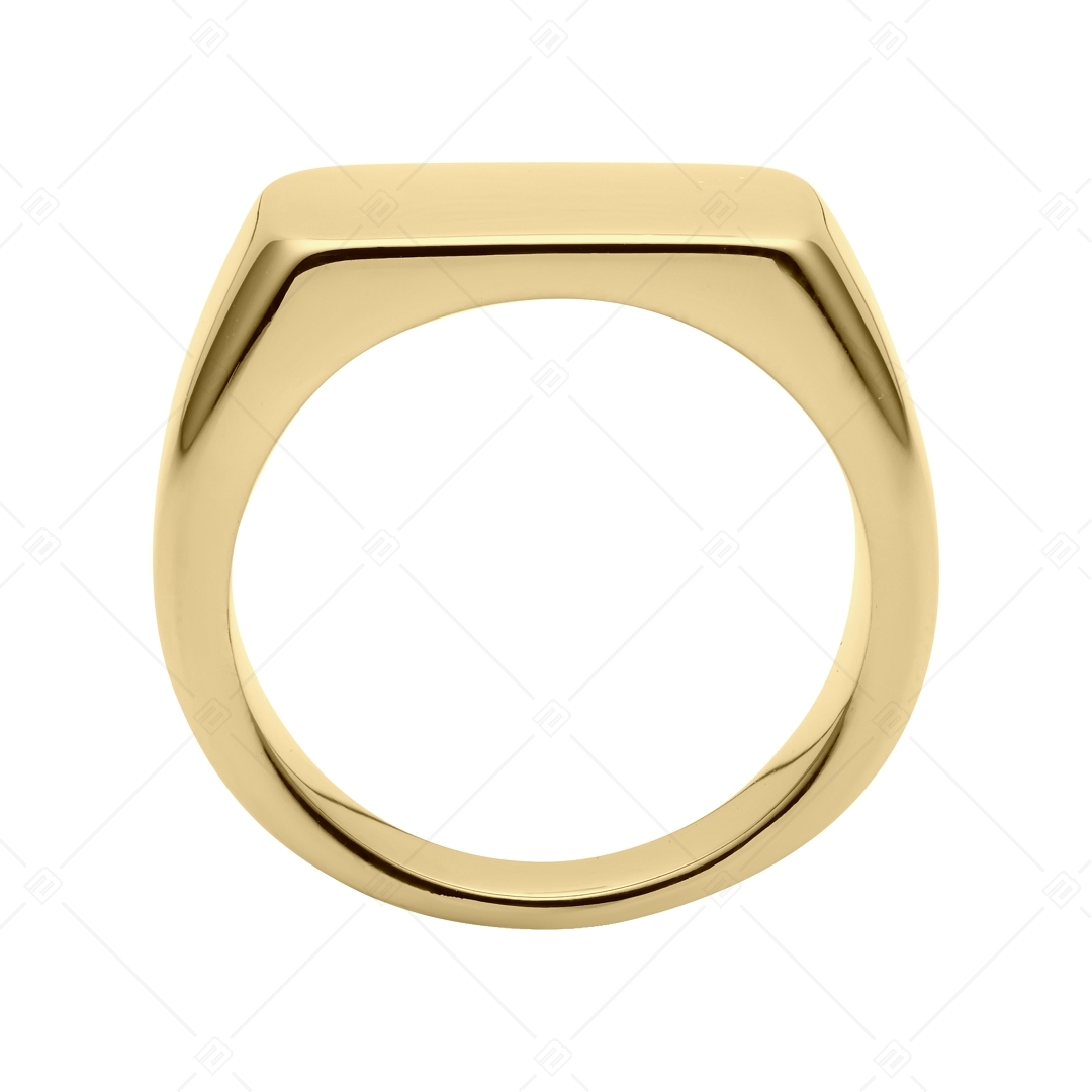 BALCANO - Bernhard / Gravírozható pecsétgyűrű, 18K arany bevonattal (042106BL88)