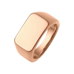 BALCANO - Bernhard / Gravírozható pecsétgyűrű, 18K rozé arany bevonattal