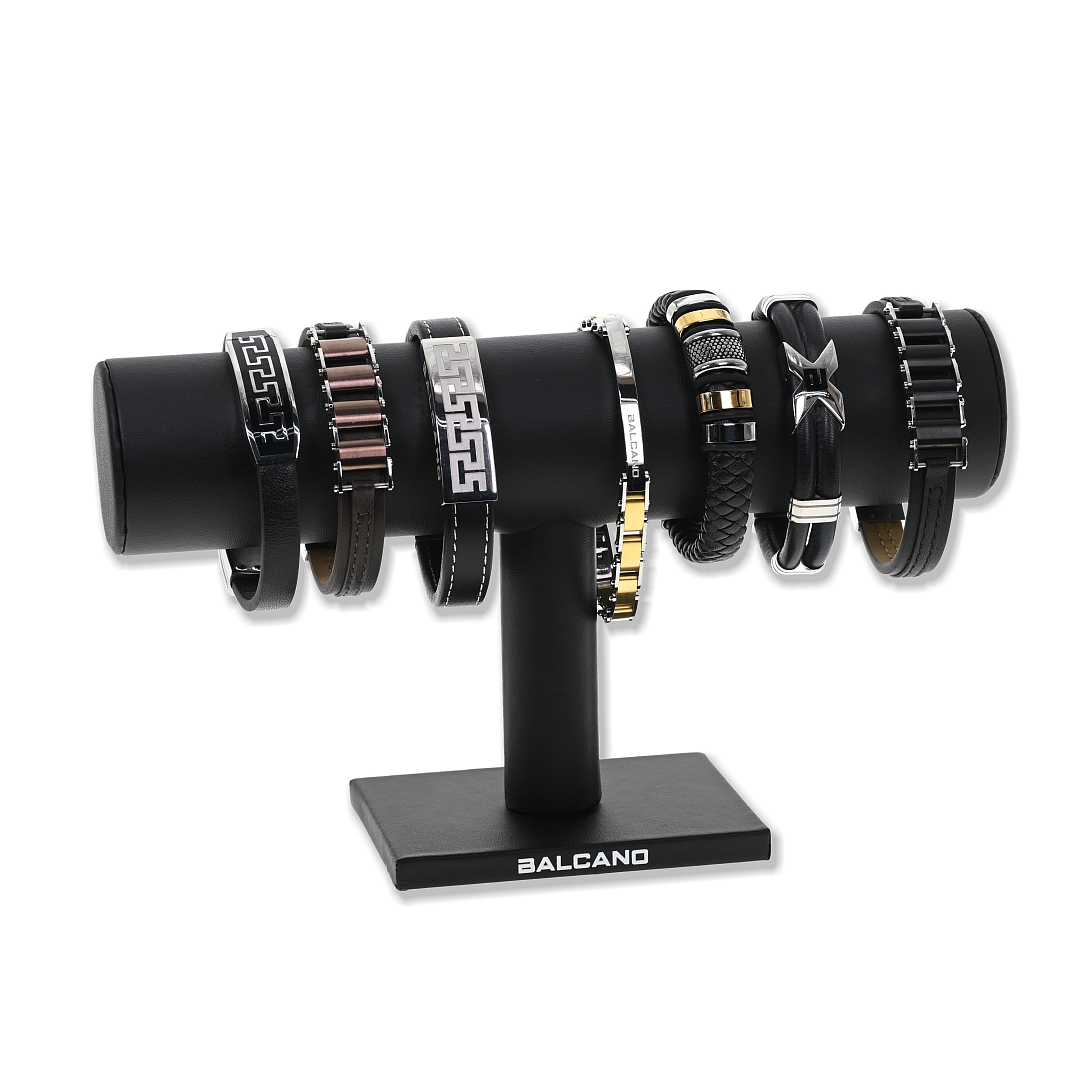 BALCANO /  Nemesacél / bőr karkötő bemutató állvány (110027BD00)