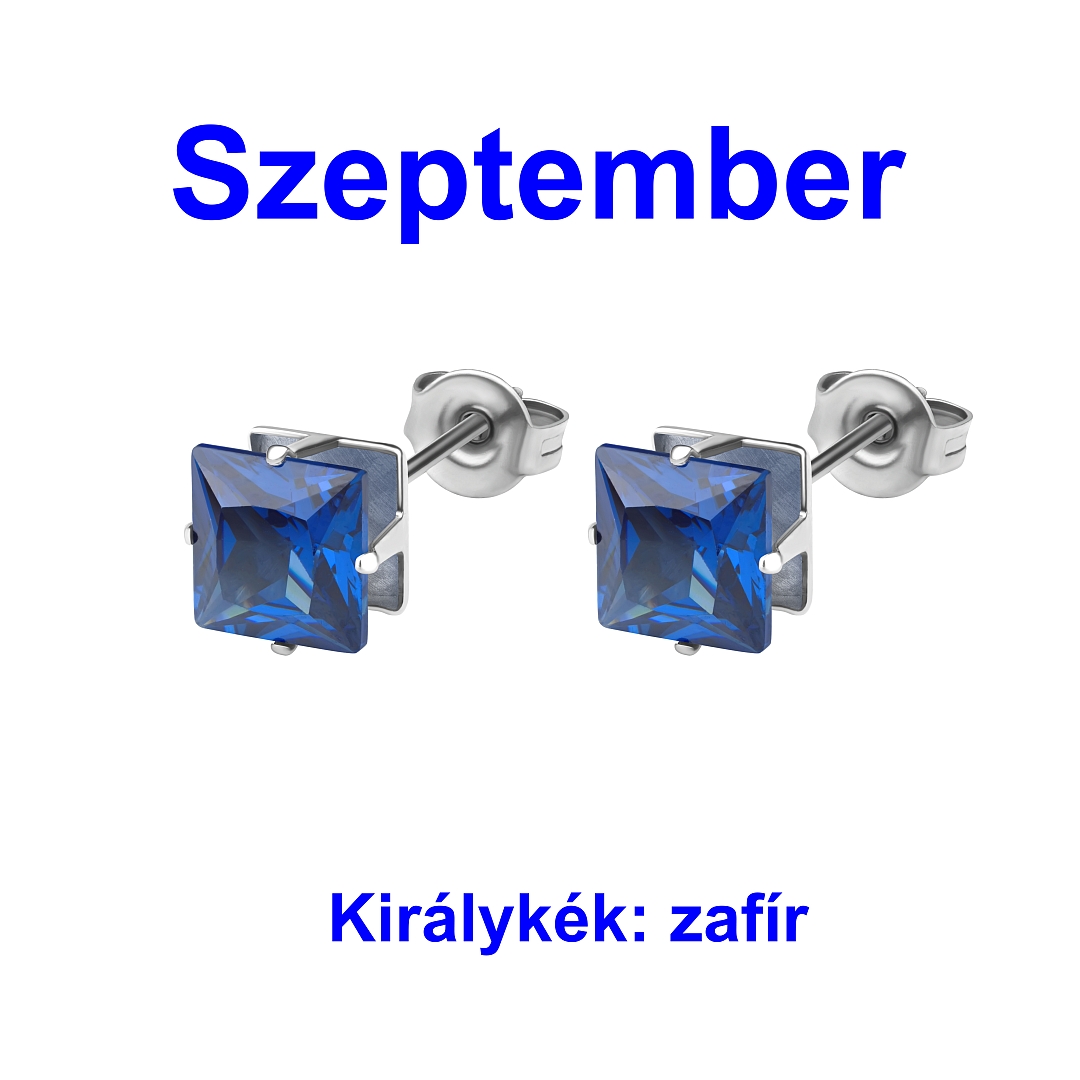 BALCANO - Frizzante / Négyzet alakú cirkónia drágaköves fülbevaló 12 db-os csomag - 6 mm (112082DT06)