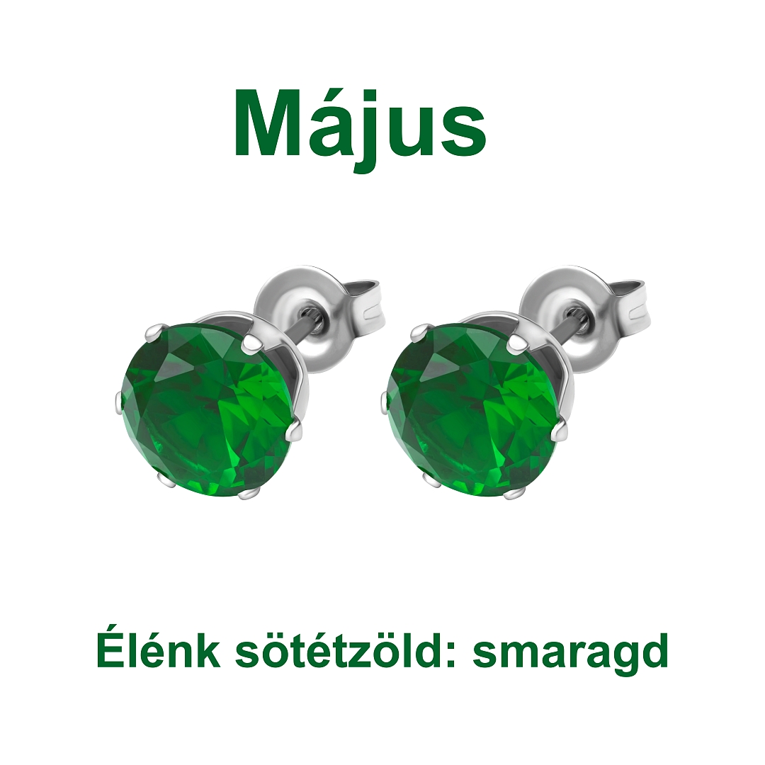 BALCANO - Frizzante / Kerek cirkónia drágaköves fülbevaló 12 db-os csomag - 8 mm (112083DT08)