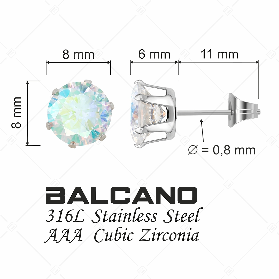 BALCANO - Frizzante / Kerek drágaköves fülbevaló (112083ST09)