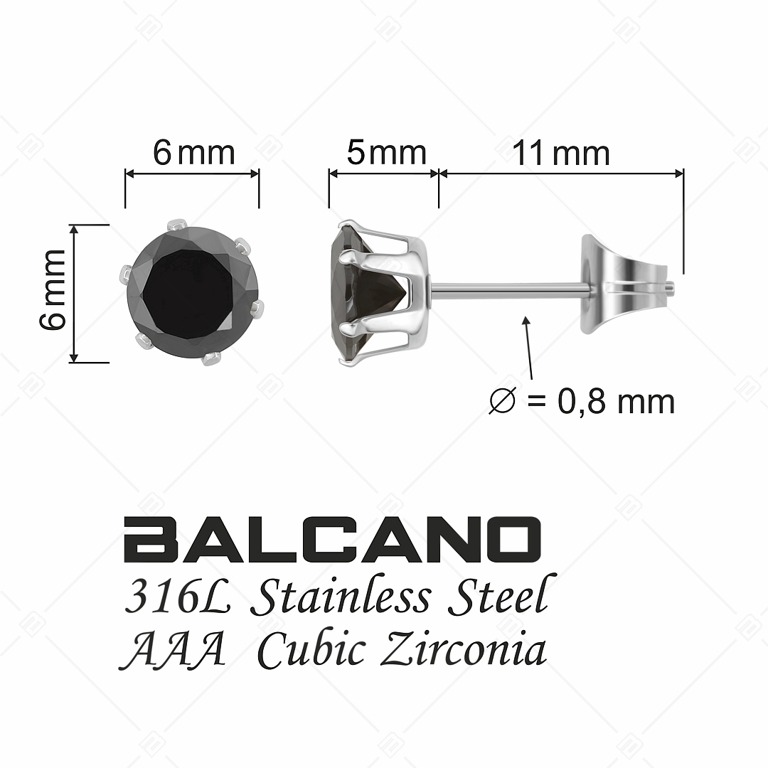 BALCANO - Frizzante / Kerek drágaköves fülbevaló (112083ST11)