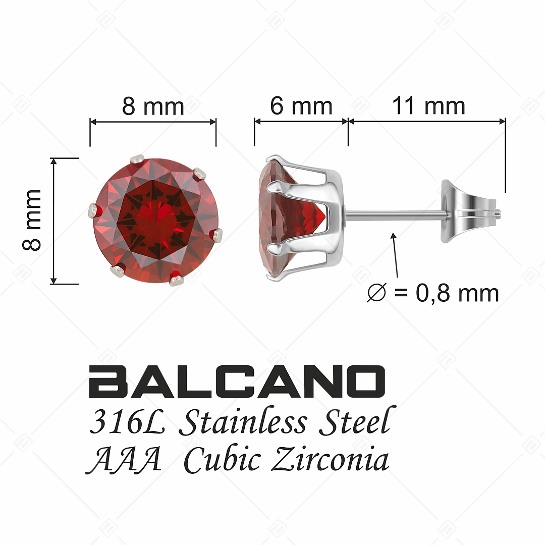 BALCANO - Frizzante / Kerek drágaköves fülbevaló (112083ST29)