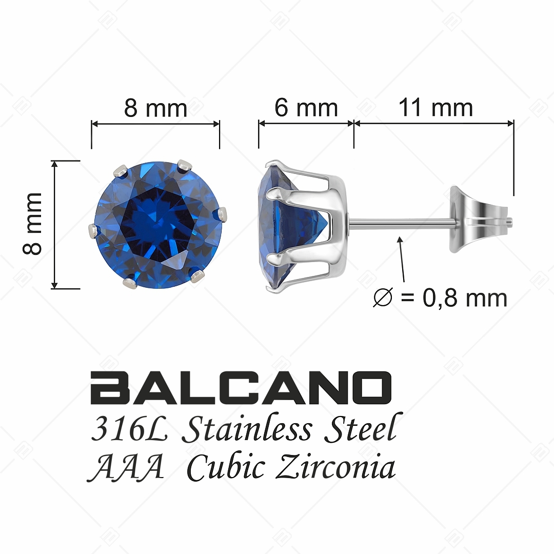 BALCANO - Frizzante / Kerek drágaköves fülbevaló (112083ST49)