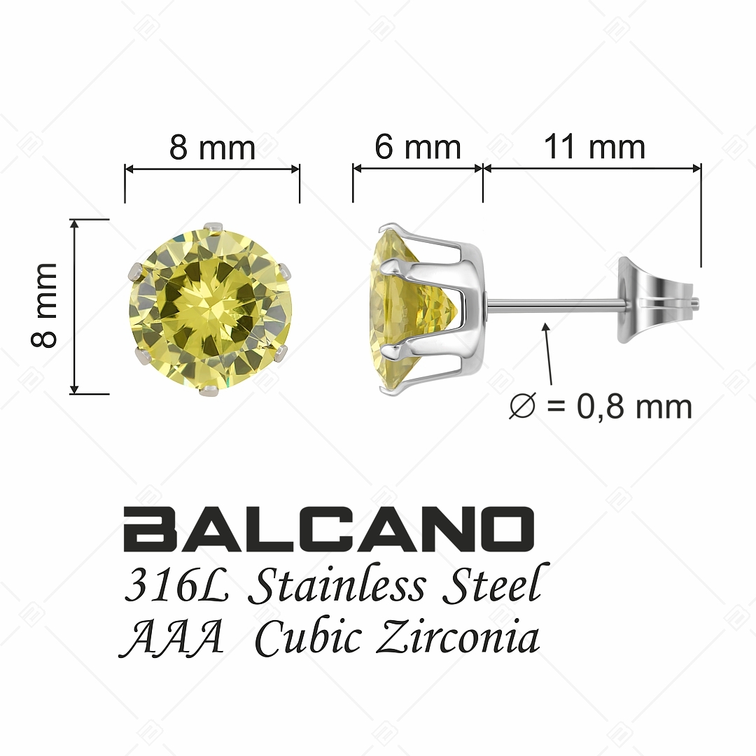 BALCANO - Frizzante / Kerek drágaköves fülbevaló (112083ST51)
