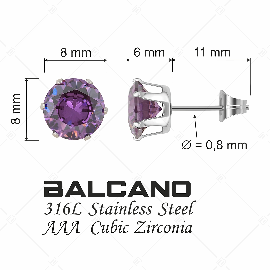 BALCANO - Frizzante / Kerek drágaköves fülbevaló (112083ST79)