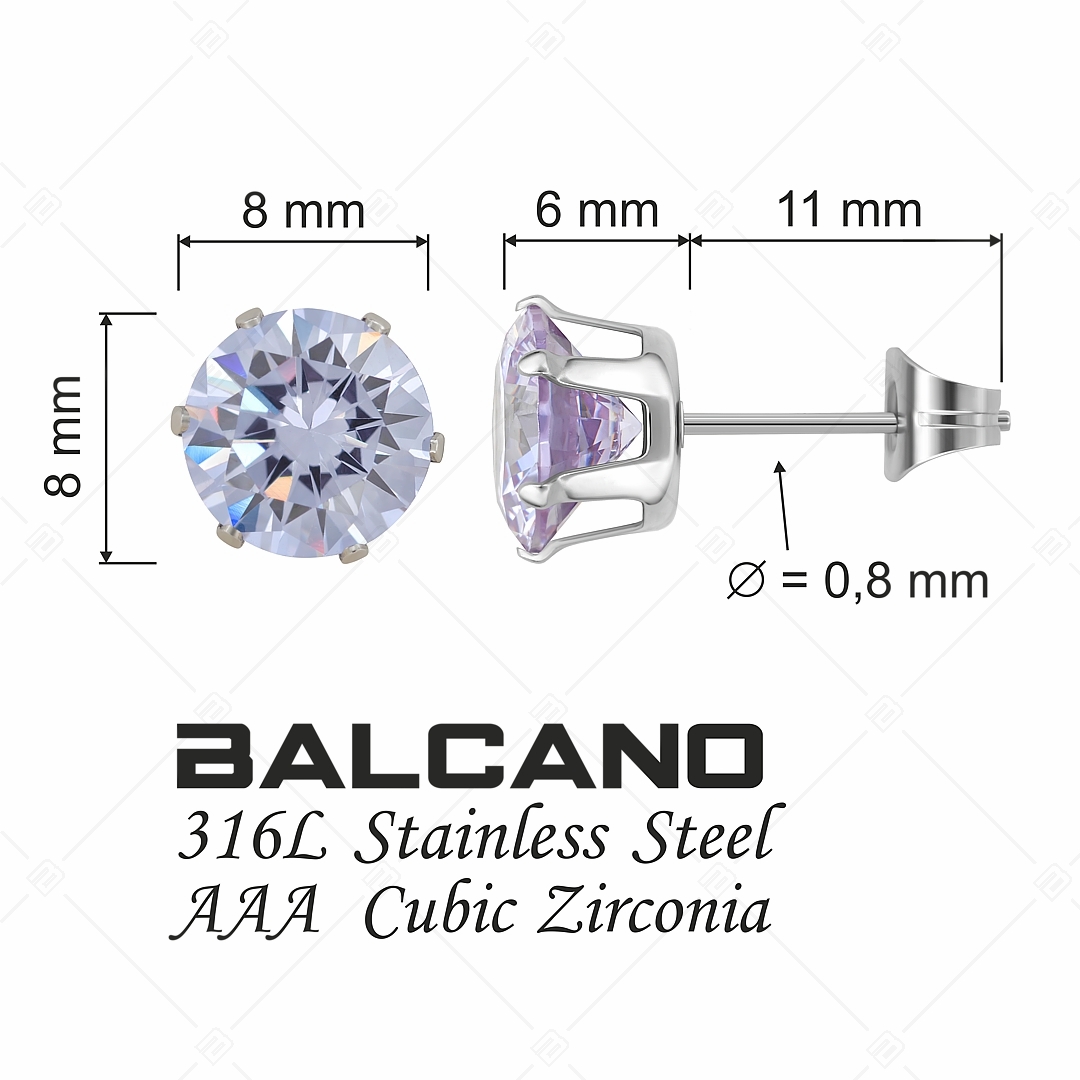 BALCANO - Frizzante / Kerek drágaköves fülbevaló (112083ST82)