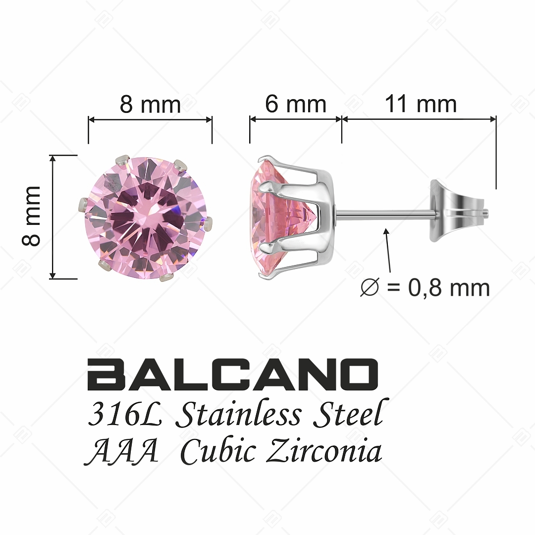 BALCANO - Frizzante / Kerek drágaköves fülbevaló (112083ST87)