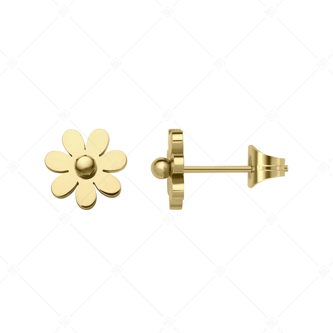 BALCANO - Daisy / Százszorszép alakú nemesacél fülbevaló 18K arany bevonattal (141200BC88)