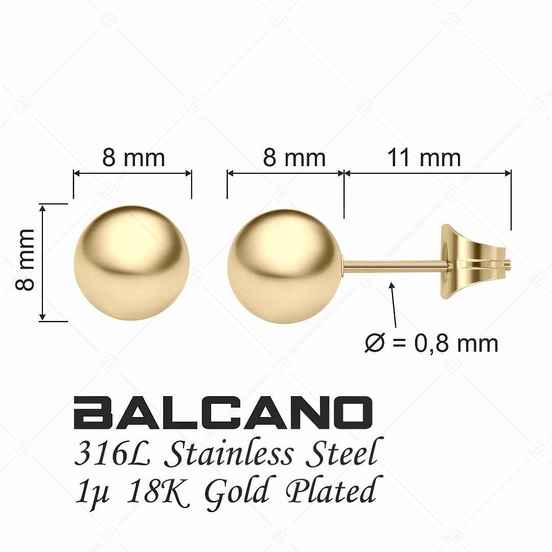 BALCANO - Globo / Gömb alakú bedugós fülbevaló (141202BC88)