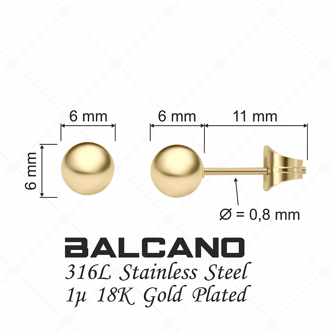 BALCANO - Globo / Gömb alakú bedugós fülbevaló (141202BC88)