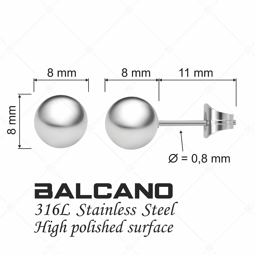 BALCANO - Globo / Gömb alakú bedugós fülbevaló (141202BC97)