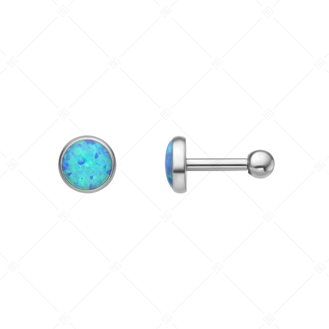 BALCANO - Punto / Gömbzáras csillogó pont fülbevaló opál kővel (141210BC44)