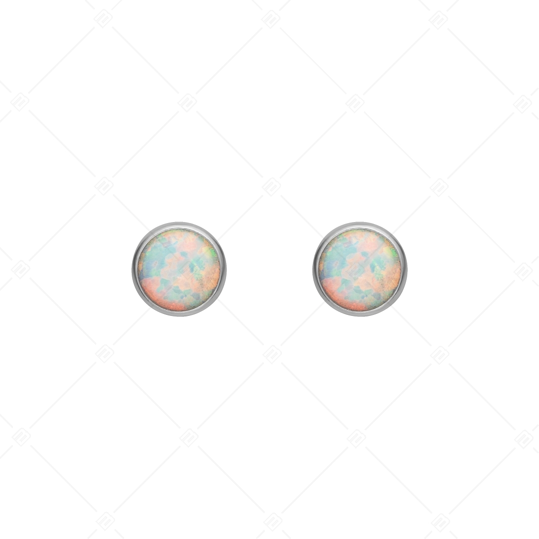 BALCANO - Punto / Gömbzáras csillogó pont fülbevaló opál kővel (141210BC99)