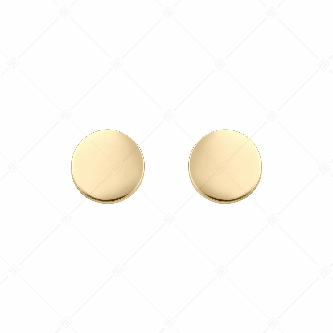 BALCANO - Bottone / Kerek gravírozható fülbevaló 18K arany bevonnattal (141218EG88)