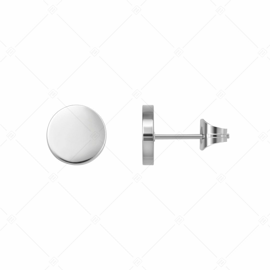 BALCANO - Bottone / Kerek gravírozható nemesacél fülbevaló (141218EG97)