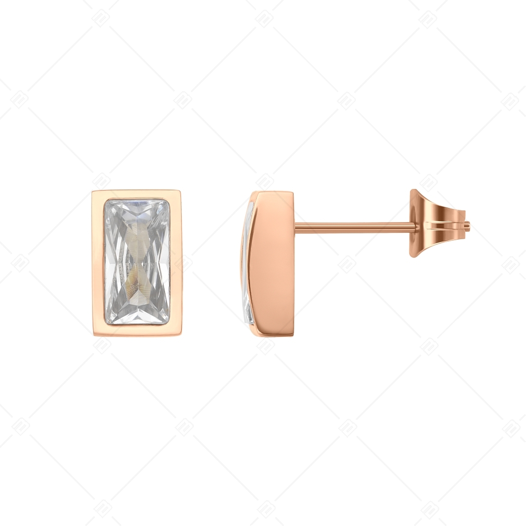 BALCANO - Principessa / Egyedi 18K rozé arany bevonatú fülbevaló cirkónia drágakővel (141220BC96)