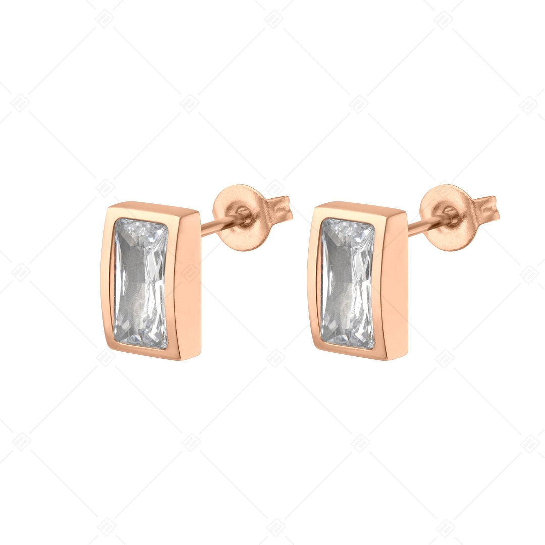 BALCANO - Principessa / Egyedi 18K rozé arany bevonatú fülbevaló cirkónia drágakővel