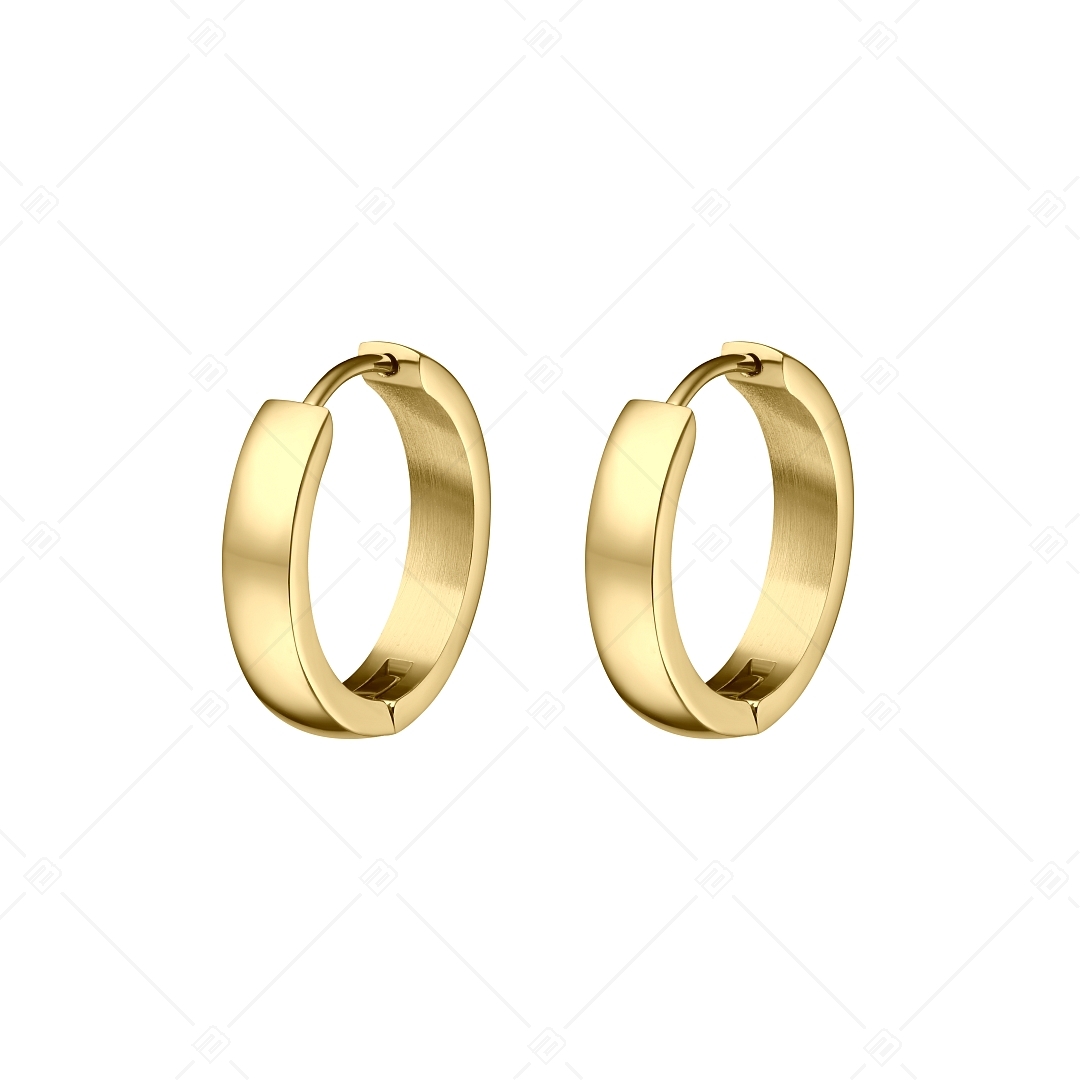 BALCANO - Lisa / Nemesacél karika fülbevaló 18K arany bevonattal (141224BC88)